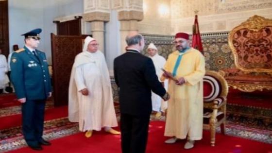 الملك محمد السادس يستقبل تسعة سفراء أجانب جدد .