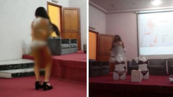 تفاصيل حصرية حول عرض”البيكيني”داخل غرفة التجارة بأكادير !!