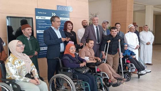 أكادير : توزيع كراسي متحركة كهربائية على 7طلبة في وضعية إعاقة حركية
