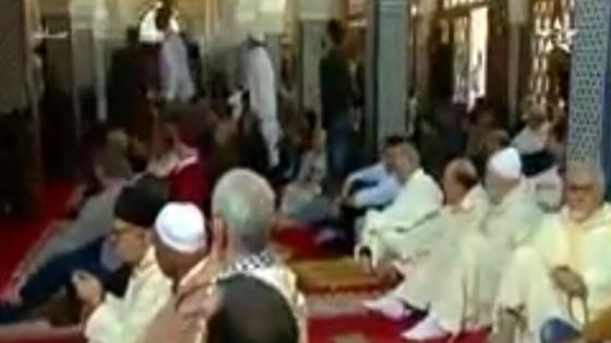 قربالة داخل مسجد حسان بالرباط