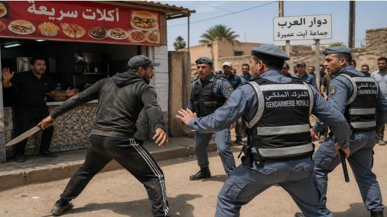ايت عميرة : حادثة مواجهة بدوار العرب تثير تساؤلات حول جاهزية عناصر الدرك الملكي.