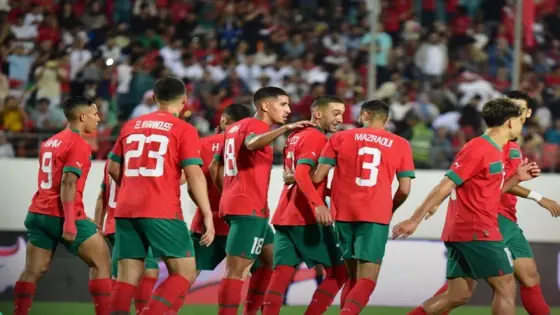 المنتخب المغربي يكتسح الغابون برباعية في تصفيات كأس أمم إفريقيا .
