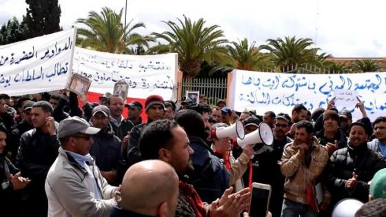 مواجهات عنيفة واستنفار أمني وتوقف للدراسة بتيزنيت .