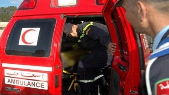 مقتل شخص بعد ان دهسته شاحنة بجماعة لكفيفات