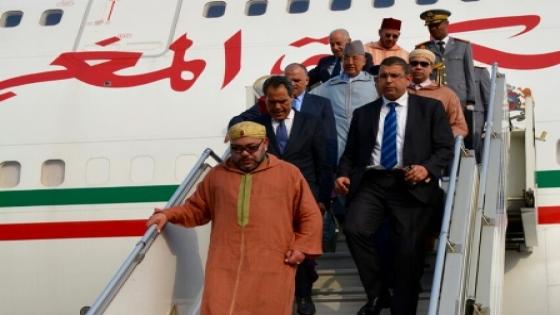 محمد السادس يصل إلى زامبيا قادما إليها من جمهورية غانا
