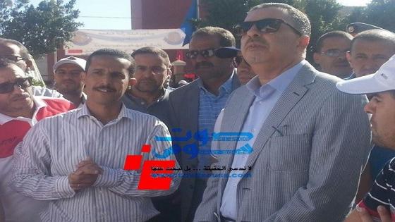 جمال خلوق عامل اقليم اشتوكة أيت باها يعطي انطلاقة الدوري الوطني السنوي للكرة الحديدية