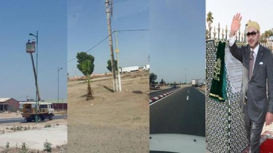 الله اعز الحكام : مجلس جماعة سيدي بيبي في أشغال “ترقيعية” استعدادا للزيارة الملكية