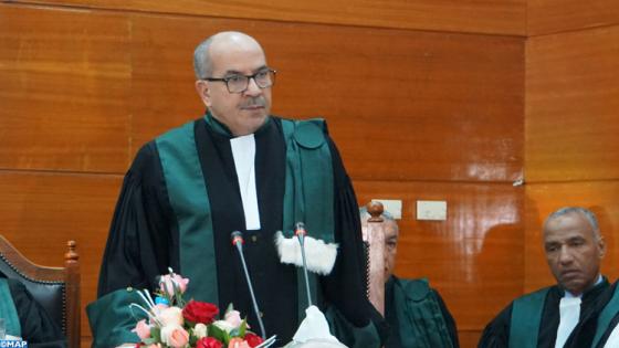 Le procureur général du Roi près de la Cour d'Appel d'Agadir, Abdelkarim Chafai, lors de la séance d’ouverture de la nouvelle année judiciaire 2020 au niveau de la Cour d’appel d’Agadir et des tribunaux de première instance relevant de son ressort. 31012020- Agadir