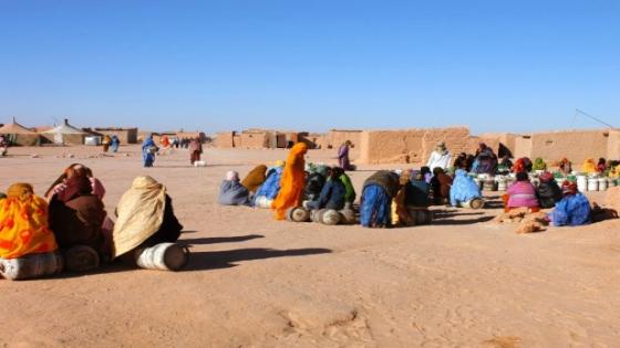 احتجاجات غير مسبوقة بمخيمات تندوف بسب الحصار المفروض على الساكنة .