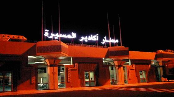 مليون مسافر عبر مطار المسيرة أكادير نهاية غشت 2018 .