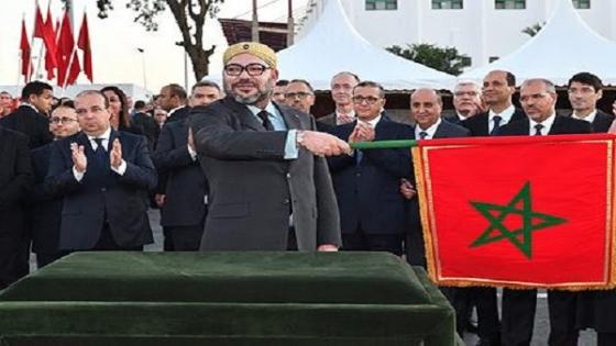 جلالة الملك يعطي انطلاقة مشروع تمديد الخط 2 لترامواي الرباط -سلا